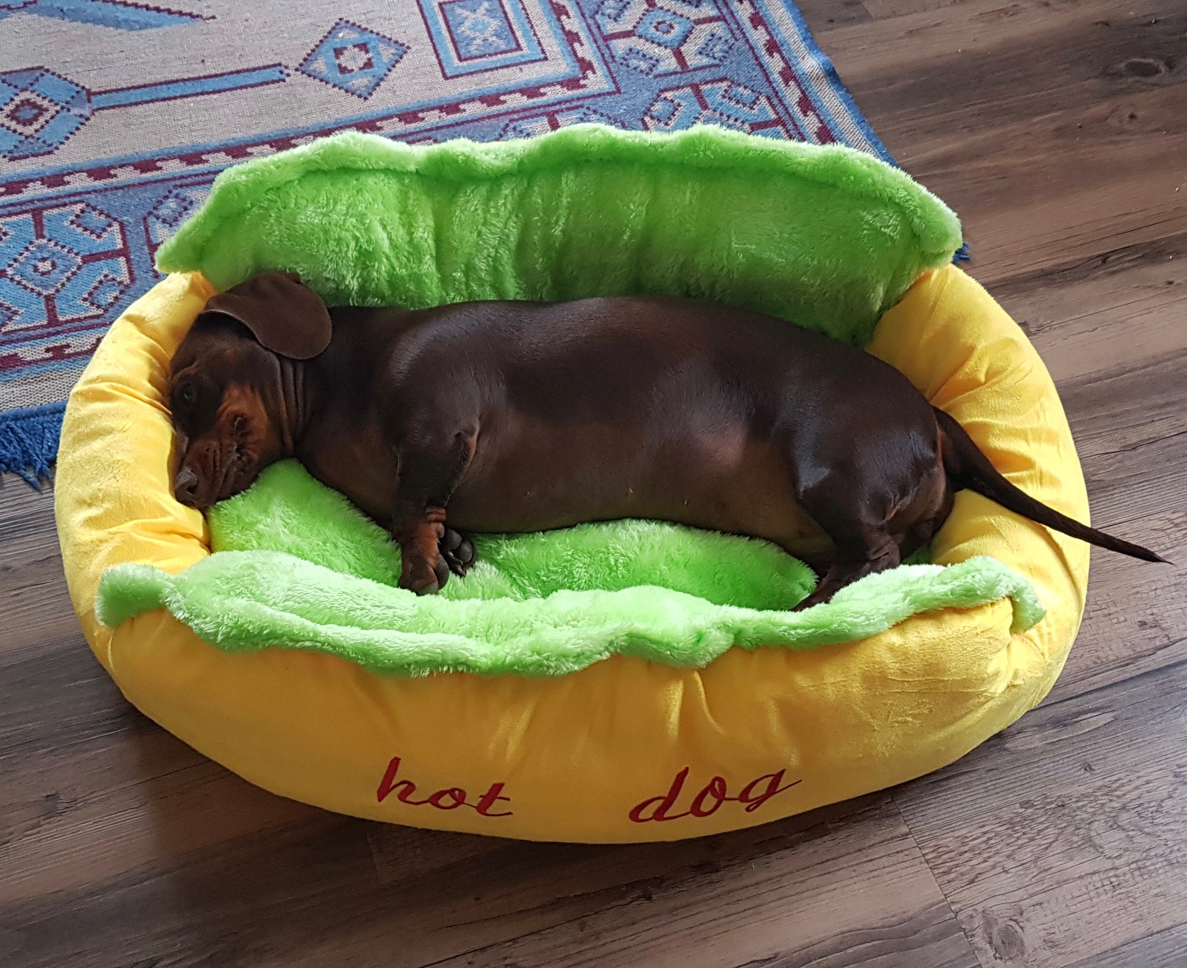 dachshund bed hot dog dach planet